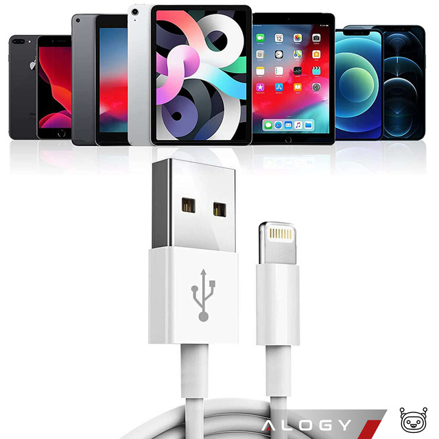 100cm Alogy kabel USB to Lightning White kabel