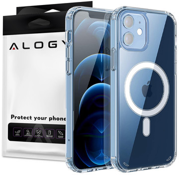 MagSafe Ultra Slim Alogy Case for iPhone 12/ Pro Qi Chargers Clear Glass