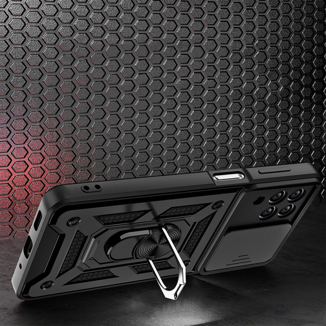 Alogy Camshield Stand Ring Camera Case for Samsung Galaxy M53 5G Black Glass