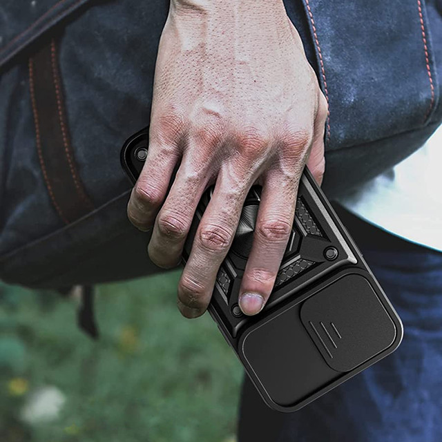 Pouzdro Alogy Camshield Stand Ring s krytem fotoaparátu pro Apple iPhone 14 Pro Max