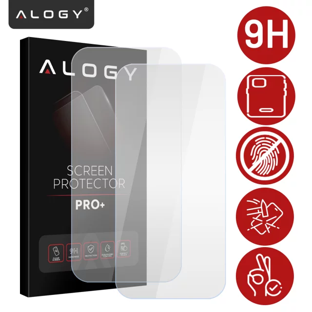 Gehärtetes Glas für Apple iPhone 16 Displayschutzfolie 9H Alogy Heavy Pro™️
