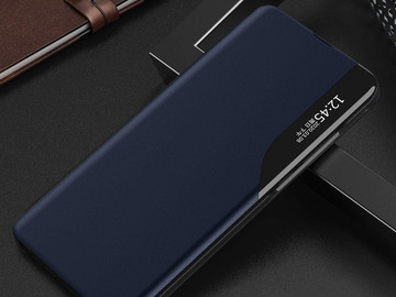 Alogy Leather Smart View Cover Wallet Case for Samsung Galaxy A52 5G/ A52s Navy Blue