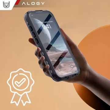 Alogy HydroArmor™ IP68 Waterproof Case with Clear Back 360 Armored Case for MagSafe for Apple iPhone 16
