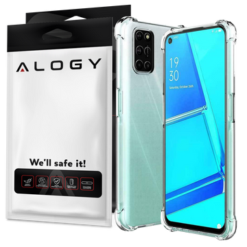 ShockProof Alogy Armor Case for Oppo A54/ A74/ A93 5G Transparent