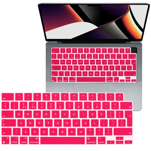 Alogy Silicone Keyboard Cover for Apple Macbook Pro 14/16 M1 2021 Pink