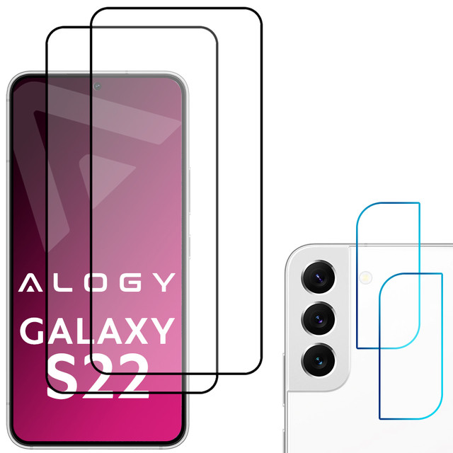 2x Alogy Glass Full Glue FC 2x Camera Lens Glass for Samsung Galaxy S22