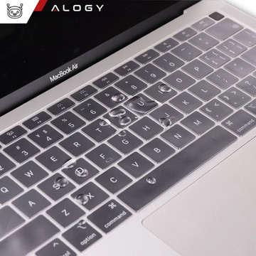 Alogy Schutzhülle Silikon Tastaturabdeckung für Apple Macbook Air 13 M1 2019-2020 Transparent