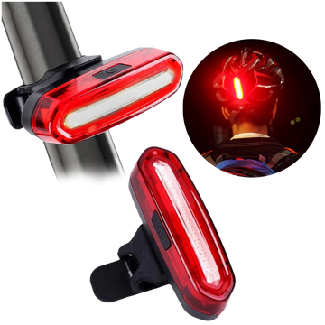 Strong LED rear bicycle lamp USB Alogy light waterproof bicycle lighting Red