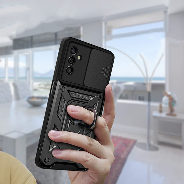 Etui Alogy Camshield Stand Ring z osłonką na aparat do Samsung Galaxy M52