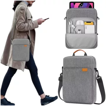Alogy Laptop/ iPad Pro Air/ Tablet Bag 11-13 Inch Men's Women's Unisex Shoulder Strap Case Cover Pouch Gray