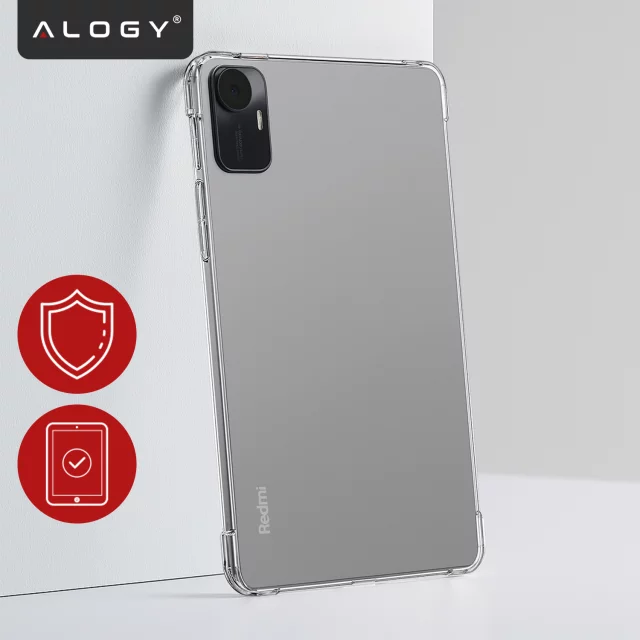 Ochranný kryt pro Redmi Pad SE 11" 2023, zesílené rohy, tenký a lehký, nárazuvzdorný, Alogy FlexiShield™ – průhledný