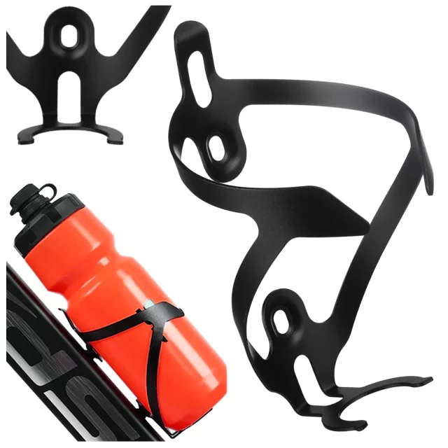 Koš na láhev na vodu, pití, láhev na vodu, držák na kolo, univerzální držák na láhev s vodou, s prostorem pro Airtag, černá a červená