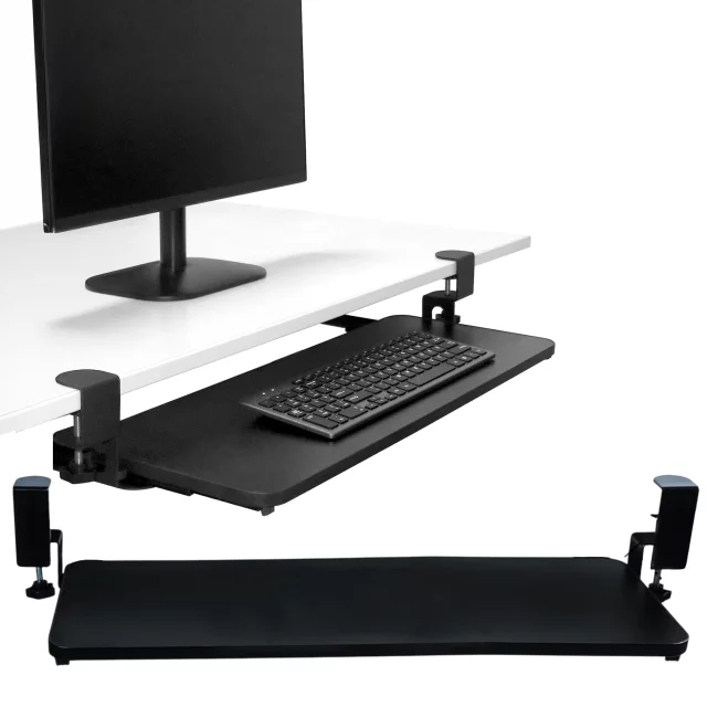 Alogy Desk Mount Maus- und Tastaturhalter, Ständer, schwarz