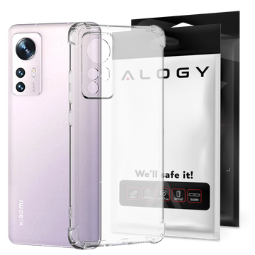 ShockProof Alogy Silicone Armor Case für Xiaomi 12 5G Transparent
