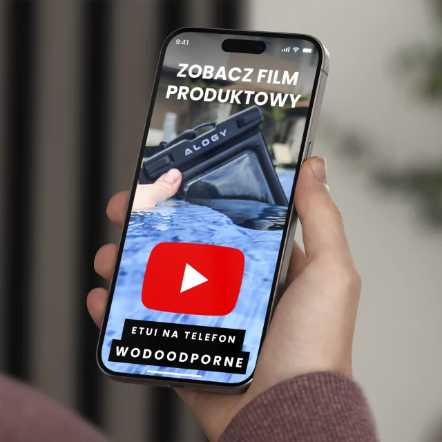 Vodotěsné vodotěsné pouzdro na telefon do 7,5" plovací do bazénu Kayak Case pouzdro na vodu Alogy Black