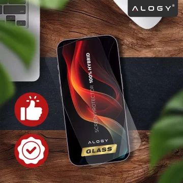 Hybrid Glass for Realme 11 Pro 5G / Pro Plus for Alogy Flexi Glass 9H Case Friendly Flat Screen Protector