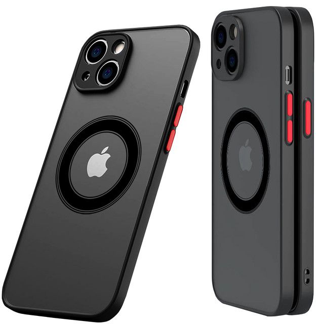 Case for Apple iPhone 13 Mini Alogy Hybrid Mag Case for MagSafe with camera protection matte black