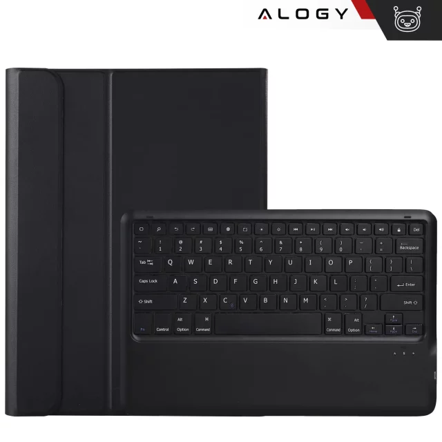 Ochranné pouzdro na klávesnici Alogy Keyboard case s prostorem pro stylus bezdrátovou klávesnici pro Apple iPad Air 13" černé sklo