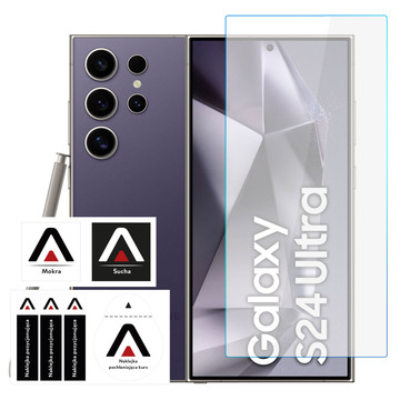 Case for Samsung Galaxy S24 Ultra Back Cover Hybrid Clear Case Alogy Transparent Glass