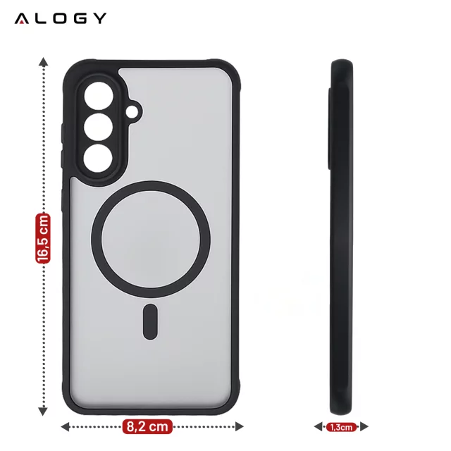 Pouzdro pro Apple iPhone 16 Pro Max Alogy Anti-Shock Hybrid Case pro MagSafe Transparent