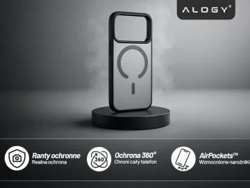 Alogy 3in1 Case Pack™ – Černý hybridní kryt MagSafe se 2 ochrannými tvrzenými skleněnými pouzdry pro Apple iPhone 17 Pro Max