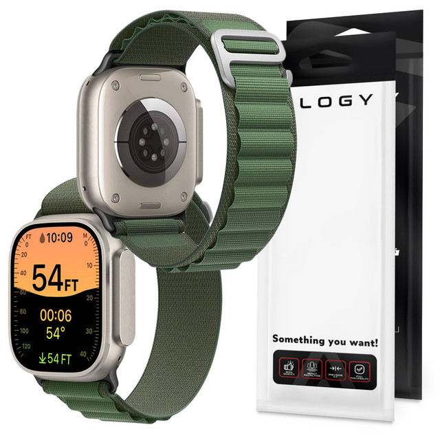 Alogy Sport Strap for Apple Watch 4/5/6/7/8/SE/Ultra (42/44/45/49mm) Green