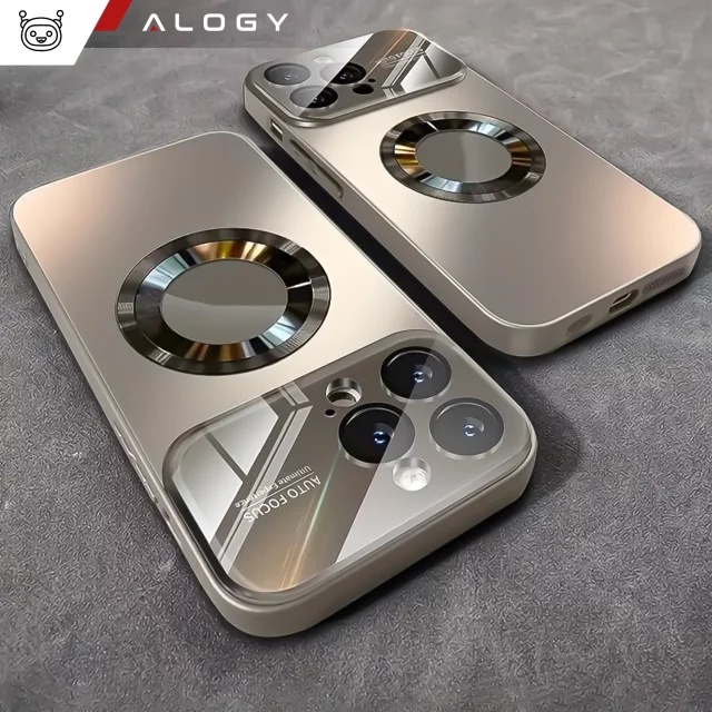 Etui do Apple iPhone 16 Pro Max obudowa Alogy MagSafe LuxeShield™ Case z ochroną obiektywów do MagSafe Titanium