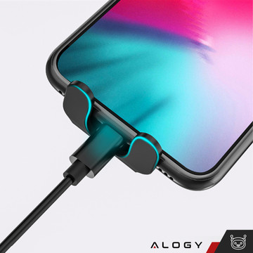 Alogy Fast Charging car holder with 15W inductive Qi charger automatic for the car on the grid fast charging black