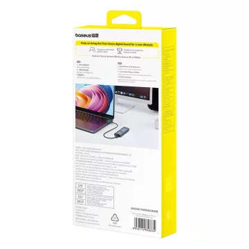 Baseus FlyJoy M.2 NVMe 10 Gb/s SSD box – šedý, až 8 TB