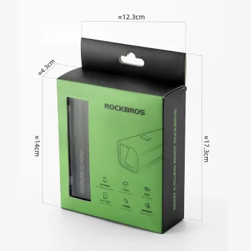 Lampka rowerowa Rockbros RHL1500 1500 lm + powerbank 5000 mAh IPX6 – czarna