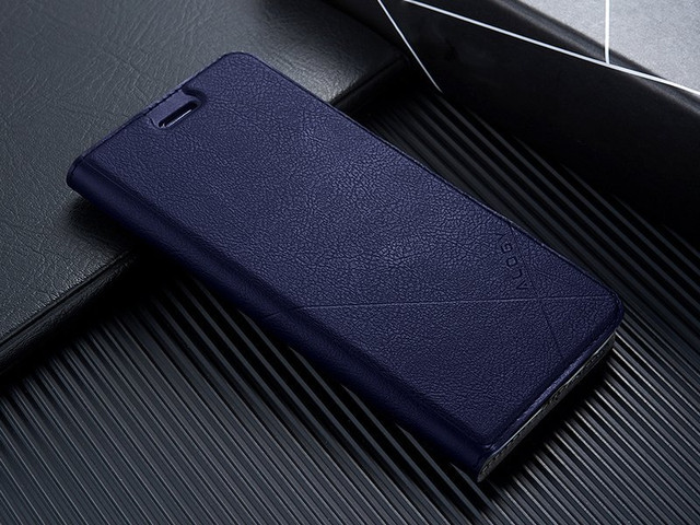 Flip Case Wallet Alogy Leather Case pro Apple iPhone 11 Pro Max Navy Blue