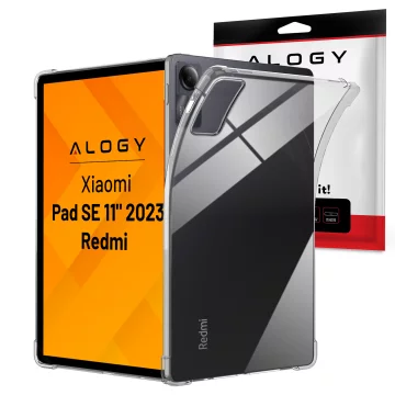 Schutzhülle für Redmi Pad SE 11" (2023), verstärkte Ecken, schlank und leicht, stoßfest, Alogy FlexiShield™ – Transparent
