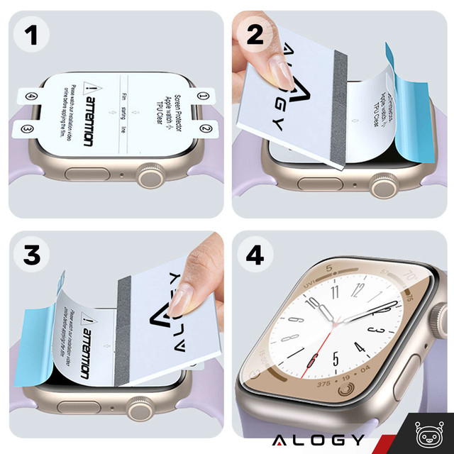 Alogy Hydrogel Hydrogel-Schutzfolie für Smartwatch für Huawei Watch GT 3 Pro 46 mm