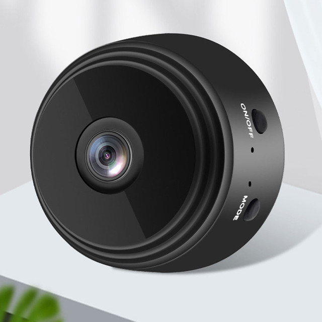 Špionážní kamera Skrytá detekce Diskrétní mini webkamera s přenosem dat WiFi Full HD IP černá