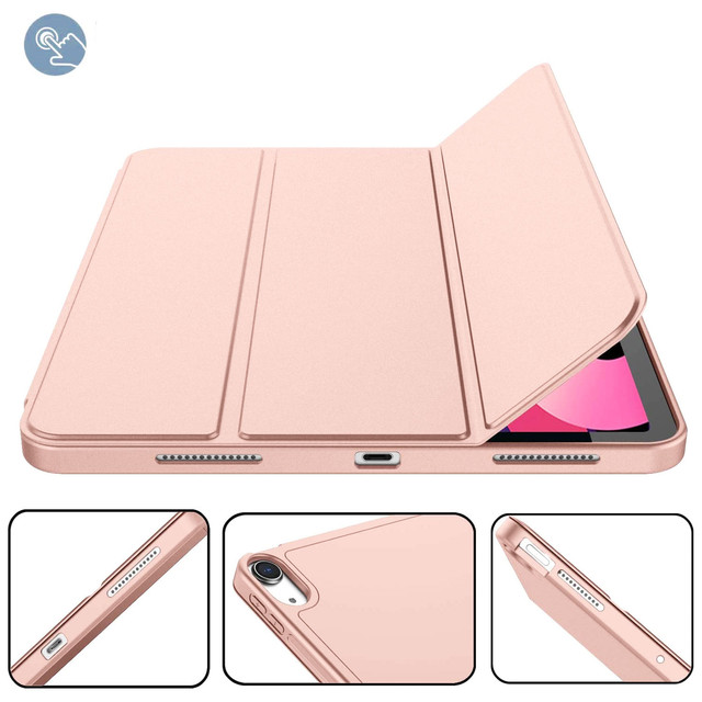 Ochranné pouzdro Alogy Book Cover Penál Pouzdro s držákem pera pro Apple iPad Air 4 2020 / Air 5 2022 10,9" růžové sklo