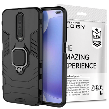 Alogy Stand Ring Armor Hülle für Xiaomi Poco X2 schwarz