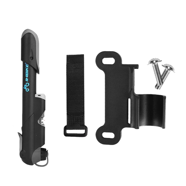Alogy Bike Pump with Air Pressure Gauge Black