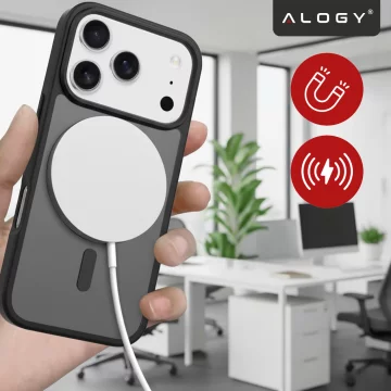 Alogy 3in1 Case Pack™ – Schwarze MagSafe Hybrid-Hülle mit 2 Displayschutzfolien aus gehärtetem Glas für Apple iPhone 17 Pro Max