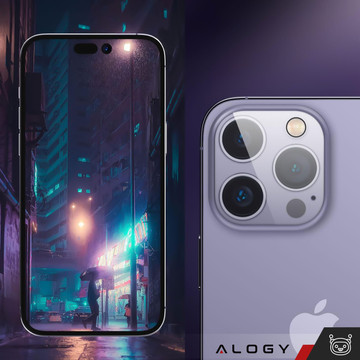 2x Camera lens glass for iPhone 15 Pro / 15 Pro Max Alogy lens clear transparent