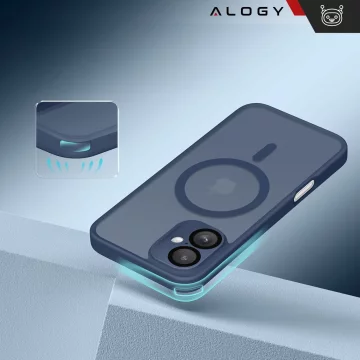 3in1 Hybrid Case Set Tempered Glass for Apple iPhone 16 Protective Case Hybrid MagSafe with Lens Protection Phone Case Alogy 3in1 Case Pack Navy Blue