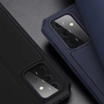 DUX DUCIS Skin X Holster Cover mit Flip Cover für Samsung Galaxy A72 4G blau