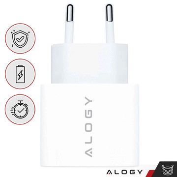 Fast Powerful 35W USB-C USB Type C PD GaN Wall Charger for iPhone Alogy White