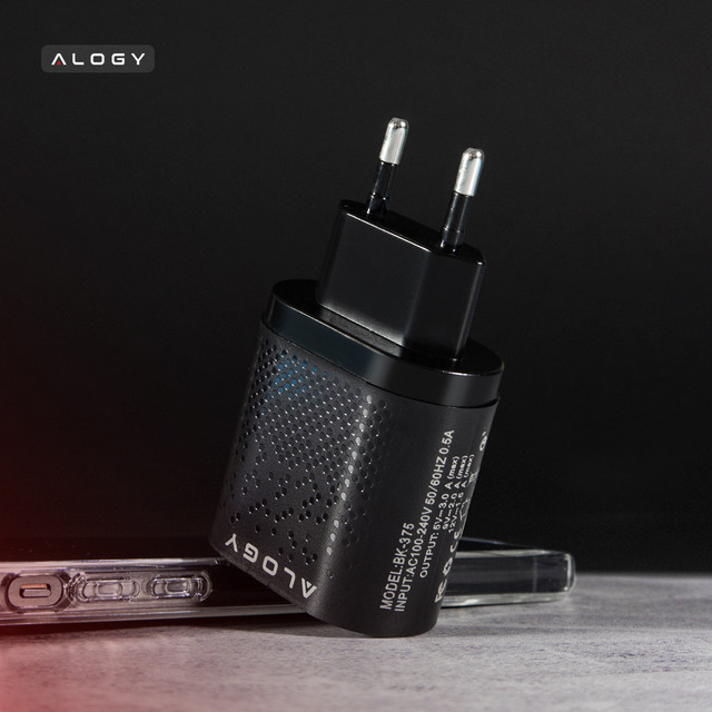 Alogy 4x USB Quick Charge 3.0 2.4A Schnellladegerät Schwarz
