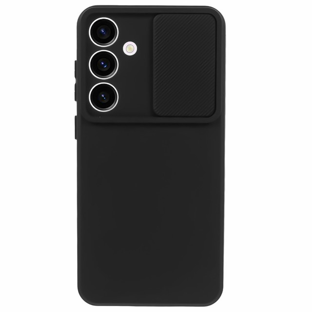 Case for Samsung Galaxy S24 Plus Armored Housing Protection Camera Cover Slide Camshield Case Alogy Black Glass