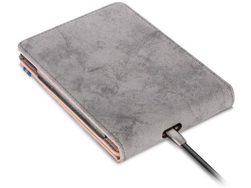 Alogy Slim Ledertasche für Kindle Paperwhite 4 2018/2019 Graues Glas
