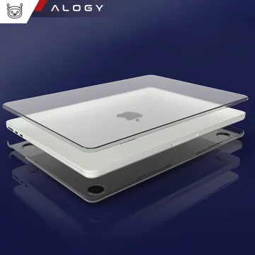Etui ochronne do Apple Macbook Air 15 M2/M3/M4 2023/2024/2025 Alogy AirGuard™ Elastyczna obudowa Matowa Przezroczysta Biel