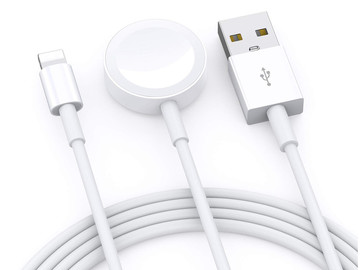 Indukční nabíječka Qi Lightning 2v1 Alogy pro Apple Watch / iPhone