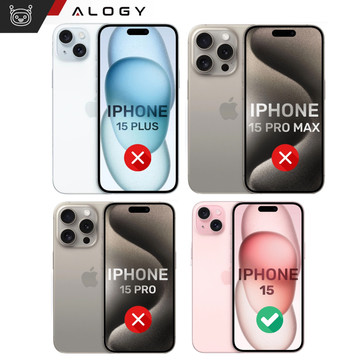 Case for iPhone 15 Housing Case Silicone Transparent Camera Protection Lens Protector Alogy Slim Glass