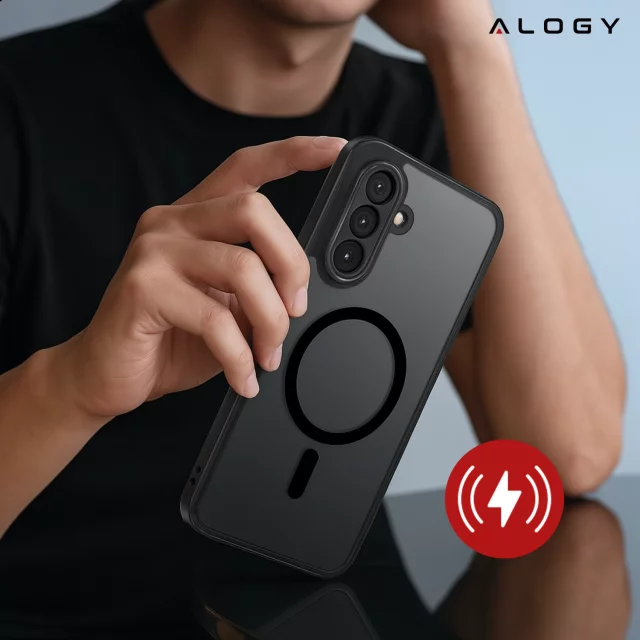 Hülle für Apple iPhone 16 Pro Max Alogy Anti-Shock Hybrid Case für MagSafe Transparent