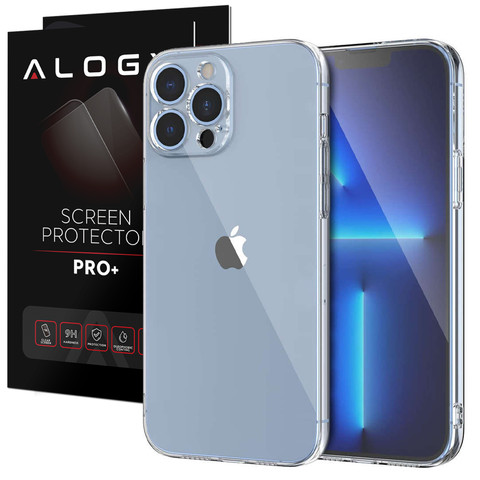 Armored case Alogy Hybrid Case for Apple iPhone 13 Pro with camera cover Clear Glass